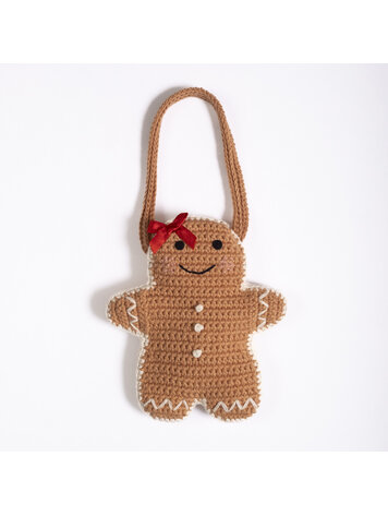 WILD WAWA Gingerbread Woman Crochet Purse