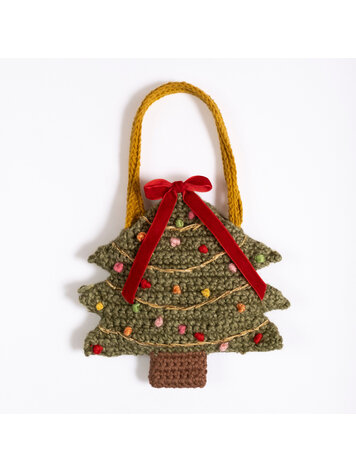 WILD WAWA Christmas Tree Crochet Purse