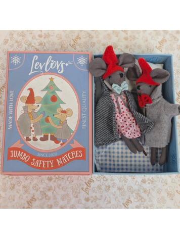 LEVLOVS Christmas Mice In A Box
