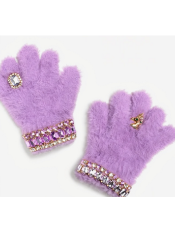 SUPER SMALLS Lavender Dreams Jeweled Gloves