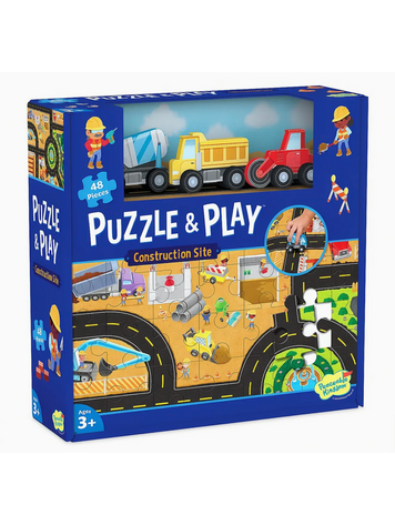 MINDWARE & PEACEABLE KINGDOM Puzzle And Play:  Construction Site