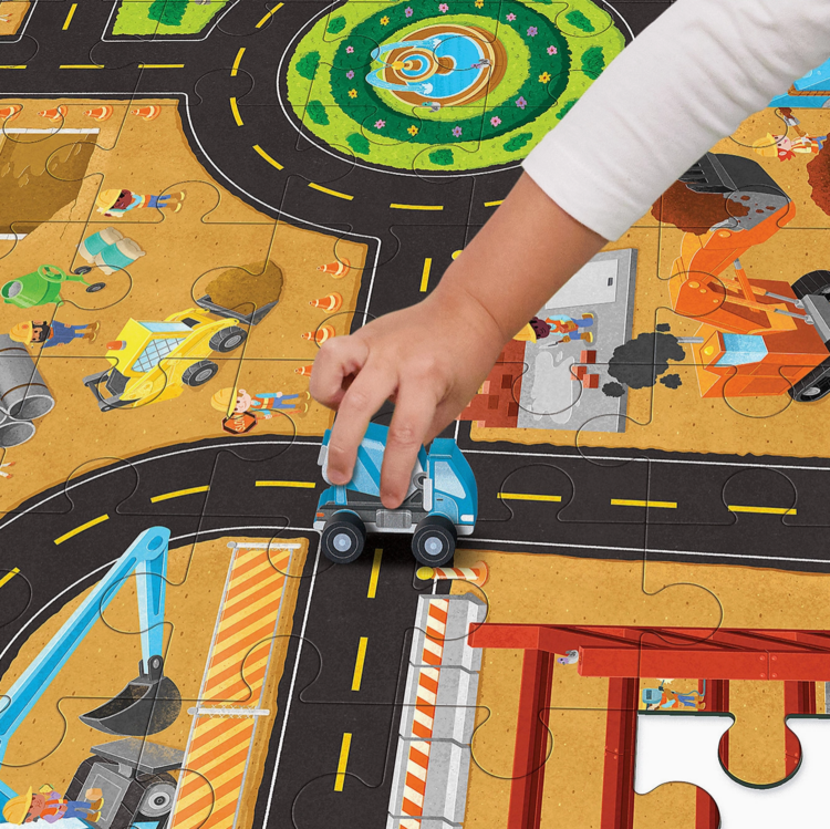 MINDWARE & PEACEABLE KINGDOM Puzzle And Play:  Construction Site