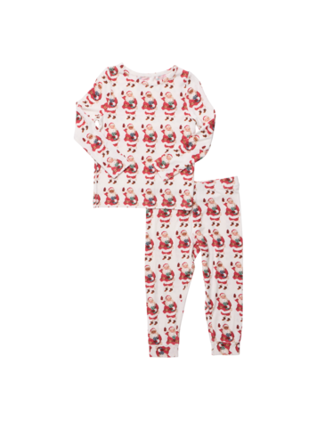 PINK CHICKEN Vintage Santas PJ Set