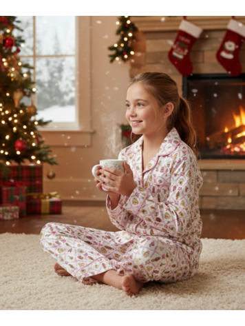 TWEENSTYLE Xmas Print Loungewear Set