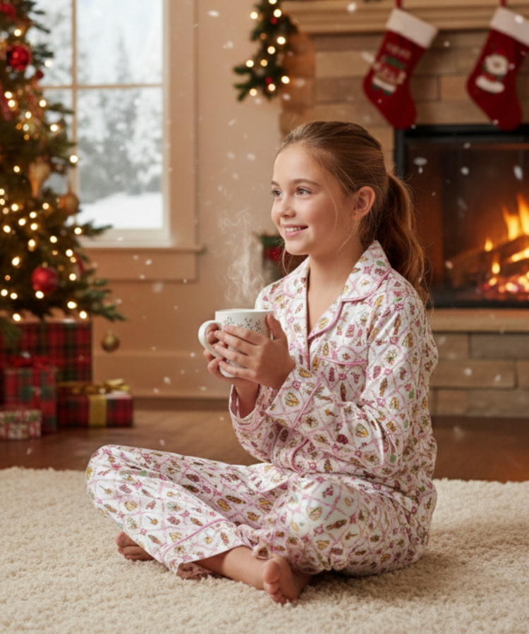 TWEENSTYLE Xmas Print Loungewear Set