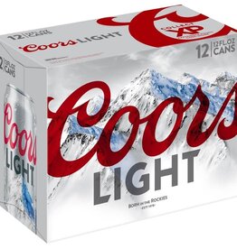 Coors Light Cans 12pk - 12oz