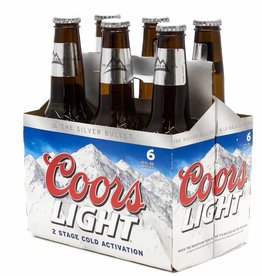 Coors Light Bottles 6pk -12 oz