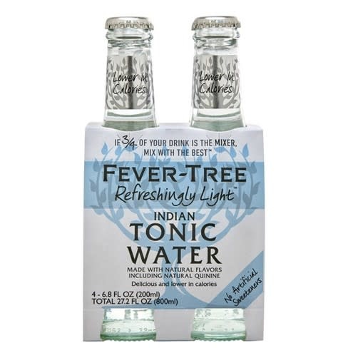 Fever Tree Refreshingly Light Tonic Water 4pk - 6.8oz