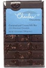 Charles Chocolates Caramelized Cocoa Nib Bar 3.5 oz