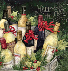 IHR Cocktail Napkins Christmas Wine Bucket