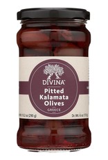 Divina Kalamata Pitted Olives Jar 6 oz