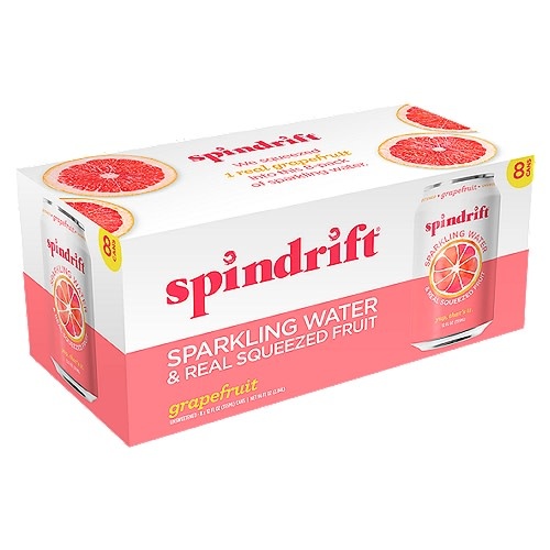 Spindrift Sparkling Water Grapefruit Cans 8pk - 12oz