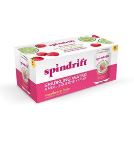 Spindrift Sparkling Water Raspberry Lime Cans 8pk - 12oz