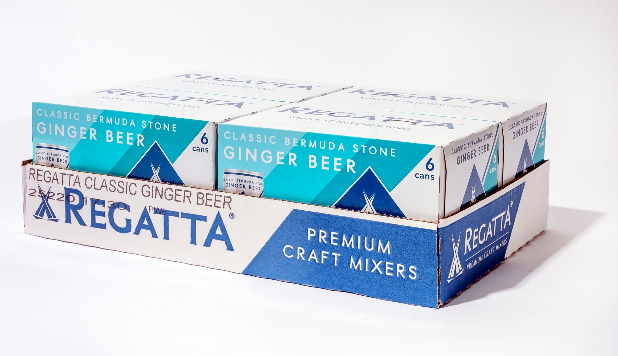 Regatta Classic Bermuda Stone Ginger Beer Case Slim Cans 4/6pk - 7oz