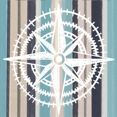 IHR Cocktail Napkins Compass Rose