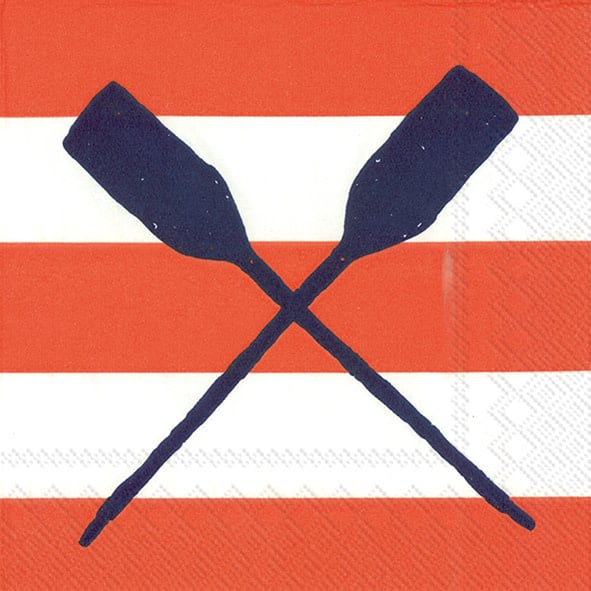 IHR Cocktail Napkins Yacht Club Blue Oars