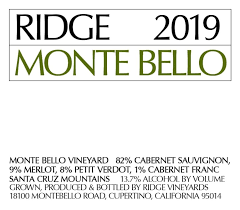 Ridge Montebello 2019 - 750ml