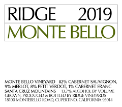 Ridge Montebello 2019 - 1.5L