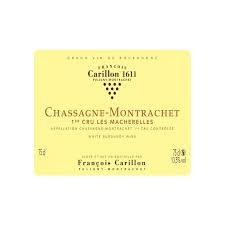 Francois Carillon Chassagne Montrachet 1er Cru "Les Macherelles" 2020 - 750ml