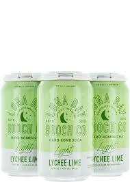 Luna Bay "Light" Hard Kombucha Lychee Lime Cans 4pk - 12oz