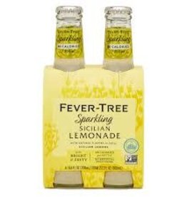 Fever Tree Sparkling Sicilian Lemonade Water Case 6/4pk - 6.8oz