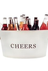 CHEERS Galvanized Metal Tub by Twine