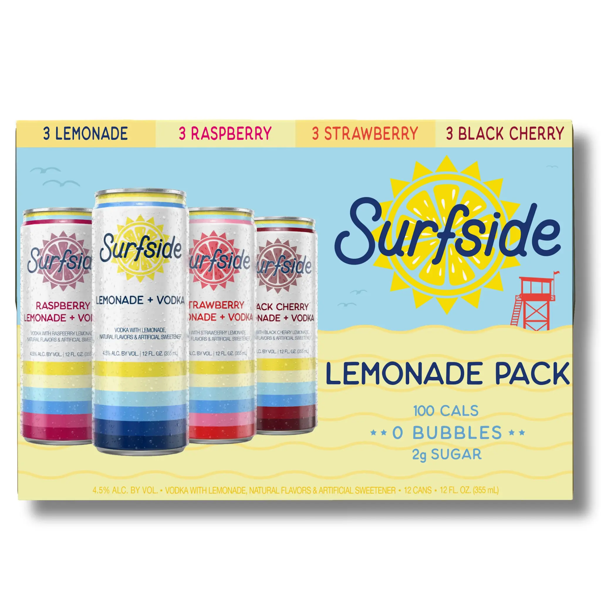 Surfside Lemonade Pack Cans 8pk - 12oz