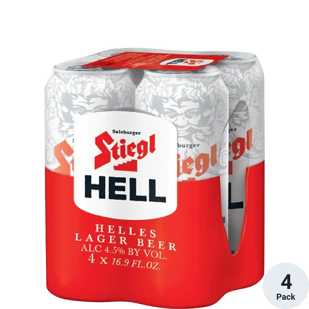 Stiegl Hell Lager 4pk cans - 16.9oz