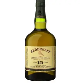 Redbreast, 15yr old, single pot still, Irish Whiskey. -750ml
