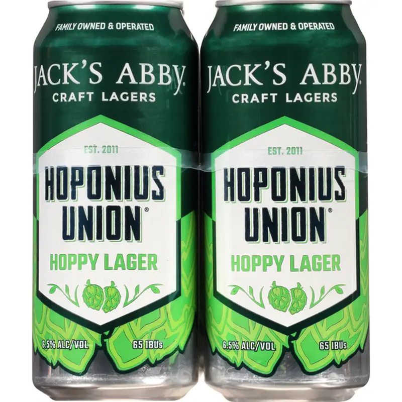 Jack's Abby Hopponius Union Hoppy Lager 4pk - 16oz.