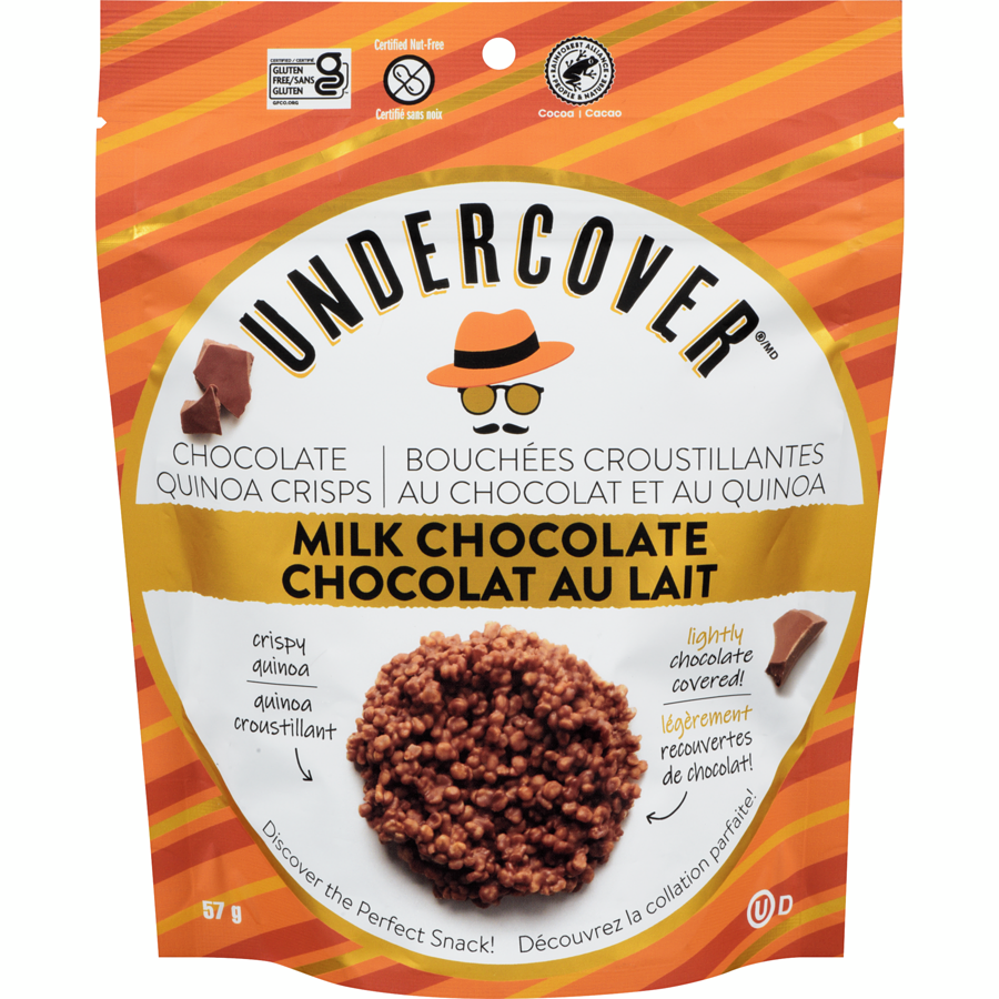 Undercover Undercover Milk Chocolate Sea Salt Quinoa Crisps