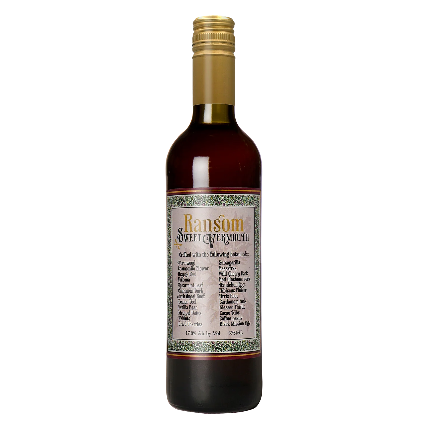 Ransom Sweet Vermouth. -375ml