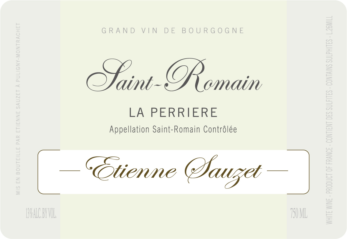 Domaine Etienne Sauzet, Saint-Romain, La Perriere,  -750ml