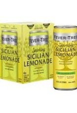 Fever Tree Sparkling Sicilian Lemonade Water  4-cans - 6.8oz