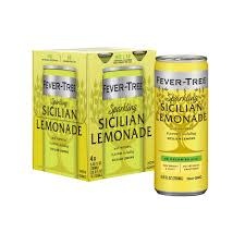 Fever Tree Sparkling Sicilian Lemonade Water  4-cans - 6.8oz