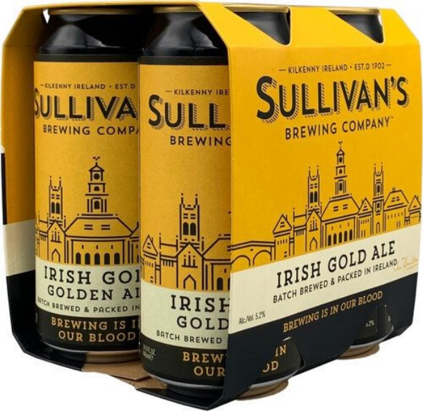 Sullivan's Brewing Company Irish Gold Golden Ale Cans 4pk - 16oz