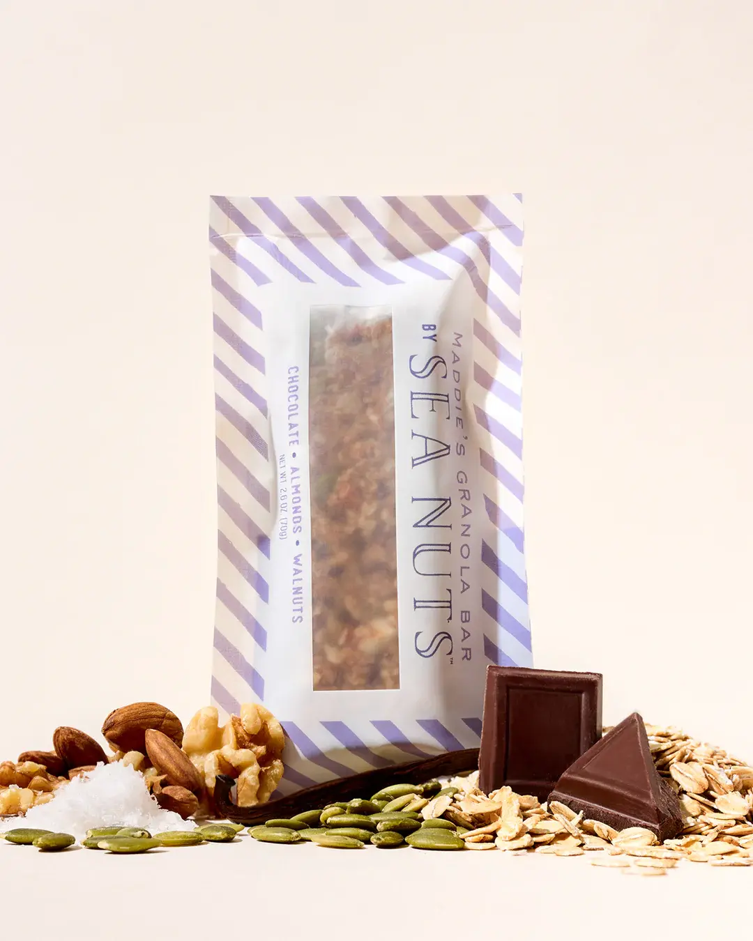 Sea Nuts Sea Nuts Maddie's Chocolate Almond Walnut Granola Bar - 2.6oz