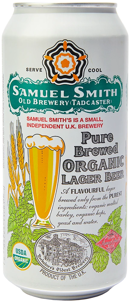 Samuel Smith Pure Brewed Organic Lager Cans 4pk - 16oz