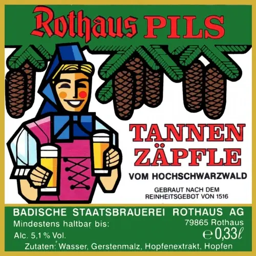 Rothaus Pilsner Urquell Bottles 6pk - 11oz