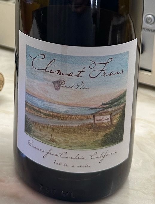 Climat Frais , Pinot Noir, SLO Ava.  -750ml