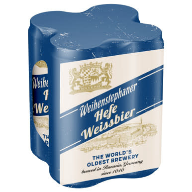 Weihenstephaner Hefe Weissbier 4pk cans - 16oz.