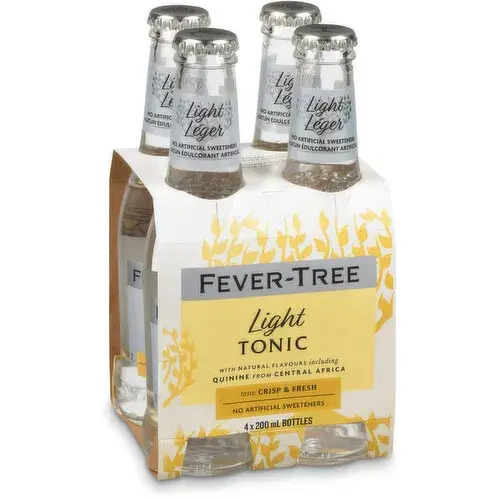 Fever Tree Light Tonic Water 4pk - 6.8oz