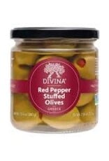 Divina Red Pepper Stuffed Olives 7.8 oz