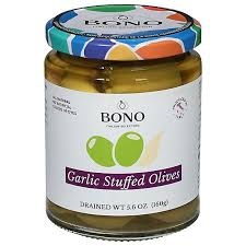 BONO garlic stuffed olives  5.6 oz