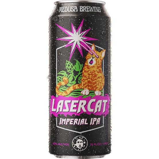 Medusa Brewing, Laser Cat, Double IPA, Cans 4pk - 16oz
