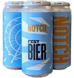 Notch Fest Bier Bavarian Style Lager. 4/16oz Cans