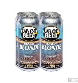 Cape Cod Beer " Beach Blonde" Cans 4pk/16oz