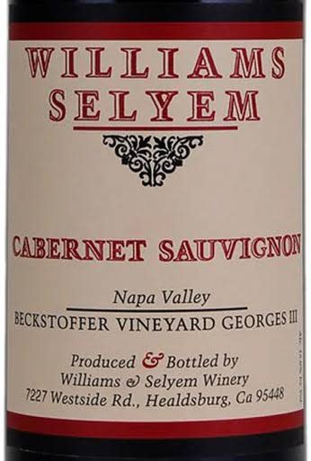 Williams Selyem Cabernet Sauvignon "Beckstoffer-Georges III"  - 750ml