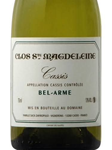 Clos Ste Magdeleine  "Bel Arme" Cassis Blanc 2023 - 750ml