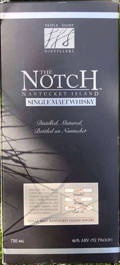 Triple Eight "The Notch" 15 Year Single Malt Whisky 750ml